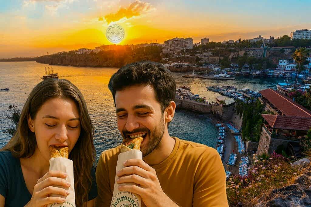 Antalya sıcağında lahmacun